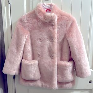 J. Crew Crew Cuts Pink Faux Fur Coat 8